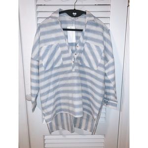 NWT Blue & White Striped Tunic/Shirt